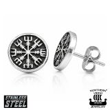 Vegvisir Viikinkikorvakorut Kirurginteräs Northern Viking Jewelry®