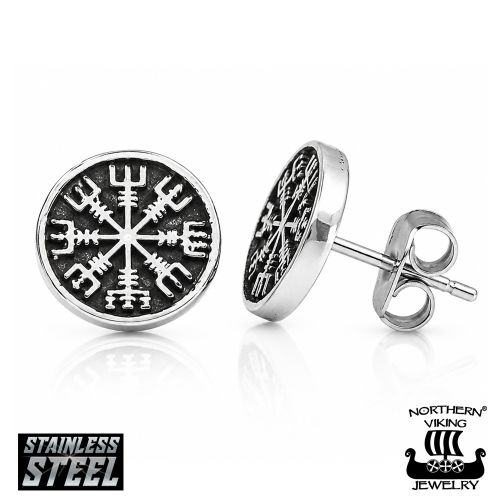 Vegvisir Viikinkikorvakorut Kirurginteräs Northern Viking Jewelry®