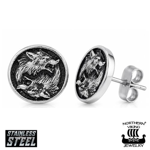 Fenrir Susi Viikinkikorvakorut Kirurginteräs Northern Viking Jewelry®