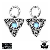 Korvarenkaat Celtic Trinity Opalite Kirurginteräs Northern Viking Jewelry®.