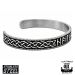 Kelttisolmu Riimurannekoru Kirurginteräs Northern Viking Jewelry®.