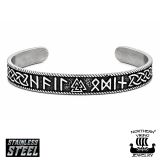 Kelttisolmu Riimurannekoru Kirurginteräs Northern Viking Jewelry®.