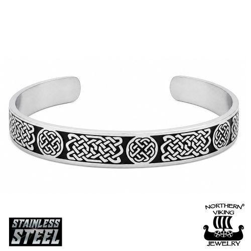 Kelttisolmu Rannekoru Kirurginteräs Northern Viking Jewelry®.