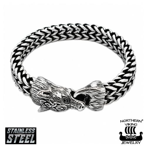 Sudenpää Rannekoru Kirurginteräs Northern Viking Jewelry®.
