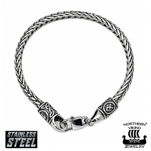 Viikinkien Riimurannekoru Kirurginteräs Northern Viking Jewelry®.