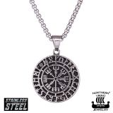 Northern Viking Jewelry® "Riimu Vegvisir-Riipus"