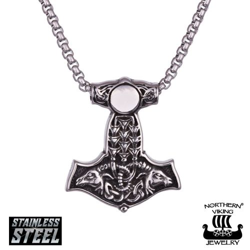 Thorin Vasara Kaulakoru Northern Viking Jewelry Goat Thor's Hammer