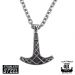 Northern Viking Jewelry®-Kaulakoru "6 mm Ankkuriketju + Ukonvasara