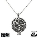 Kaulakoru Northern Viking Jewelry® Vegvisir Raven.