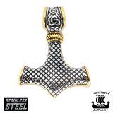 Northern Viking Jewelry®-Riipus Knotwork Thorin Vasara Kulta.