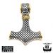 Northern Viking Jewelry®-Riipus Knotwork Thorin Vasara Kulta. Riipuksen toinen puoli.