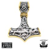Northern Viking Jewelry®-Riipus Knotwork Thorin Vasara Kulta.