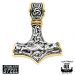 Northern Viking Jewelry®-Riipus Knotwork Thorin Vasara Kulta.