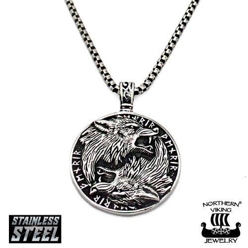 Northern Viking Jewelry®-Riipus Runic Wolf's.