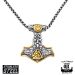 Thorin Vasara Vegvisr Valknut Kaulakoru Kulta Northern Viking Jewelry®.