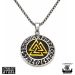 Valknut Riimu Kaulakoru Kulta Northern Viking Jewelry®.