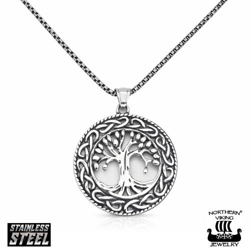 Elämänpuu Yggdrasil Kaulakoru Ikuisuuden Symboli Northern Viking Jewelry®.