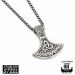 Viikinkikirves Kaulakoru Triquetra Voiman, Suojan ja Ikuisuuden Symboli Northern Viking Jewelry®.