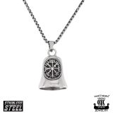 Northern Viking Jewelry® Vegvisir Guardian Bell Kaulakoru – Viikinkien Suojeluskello.
