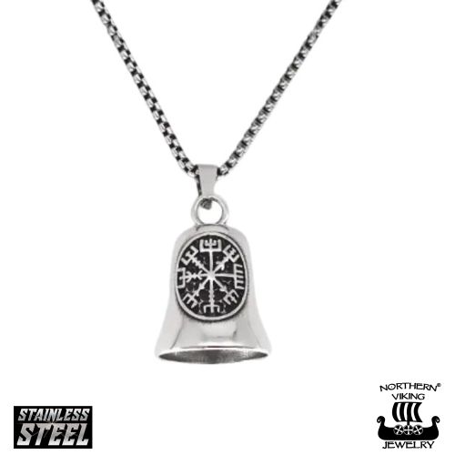 Northern Viking Jewelry® Vegvisir Guardian Bell Kaulakoru – Viikinkien Suojeluskello.