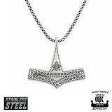 Romersdal Mjölnir Kaulakoru Kirurginteräs Northern Viking Jewelry®.