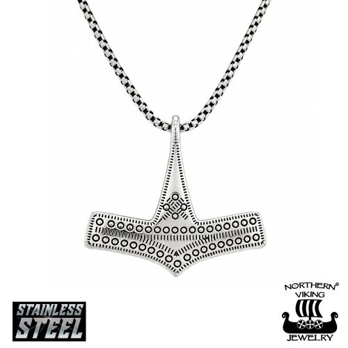 Romersdal Mjölnir Kaulakoru Kirurginteräs Northern Viking Jewelry®.