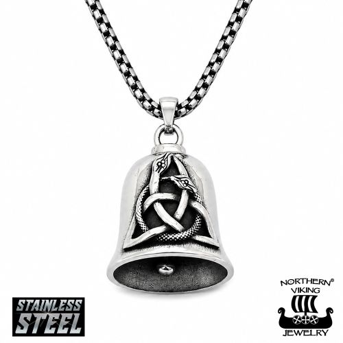Northern Viking Jewelry® Triquetra Guardian Bell Kaulakoru – Viikinkien Suojeluskello.