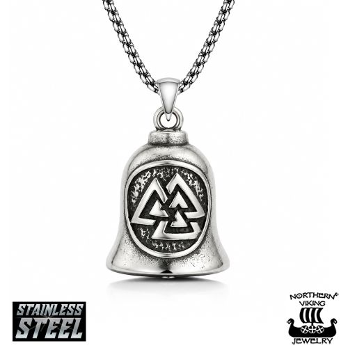 Northern Viking Jewelry® Valknut Guardian Bell Kaulakoru – Viikinkien Suojeluskello.