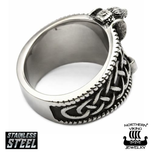 Sormus Northern Viking Jewelry Teräs Thorin Vasara Celtic Knot kuva 3.