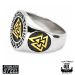 Sormus Northern Viking Jewelry Teräs Riimu Valknut Kulta kuva 2.