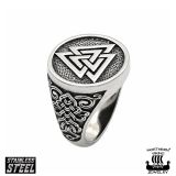 Northern Viking Jewelry® Valknut Viikinkisormus.