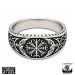 Northern Viking Jewelry® Helm of Awe Raven Ring.