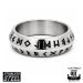 Viikinkien Riimusormus Kirurginteräs Northern Viking Jewelry®.