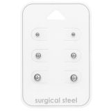 Pienet Korvakorut 2mm, 3 mm ja 4 mm Stainless Steel.