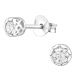Pienet Korvakorut Hopea 3 mm ja 4 mm Silver Round CZ.