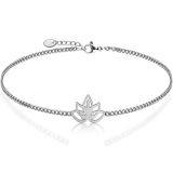 Rannekoru Naiselle Teräs Lotuskukka.