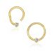 Septum Rengas Saranalla Gold Clear CZ 1,2 mm.