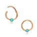 Septum Rengas Saranalla Rosegold Opal 1,2 mm. Väri: Turkoosi.