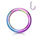 Septum Rengas Titaan Rainbow Hinged Segment Ring 1,2 mm