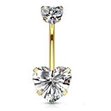 Sydän Napakoru Double Prong Set Gold.