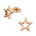 Tähti Korvakorut Rosegold Open Star.