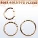 Septum Rengas Rosegold Hinged Segment Ring 1,6 mm