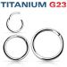 Septum Rengas Titaani Hinged Segment Ring 1,2 mm