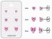 Teräs Korvakorut Pink Prong Set Heart Cubic Zirconia Korvakorupaketti 3 Paria.