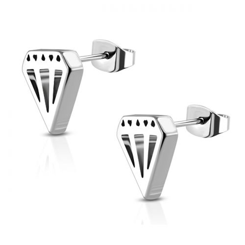 Teräskorvakorut "Diamond" 