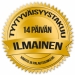 Hopeinen Oksidoitu Suomenleijonariipus 1,5 cm (SLR-15X)