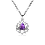 Kaulakoru Teräs Lotus Amethyst.