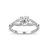 Zirkonia Sormus Hopea Prong Setting Clear CZ.